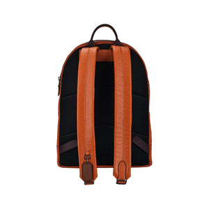 COACH Westway 32 zipper closure cowhide leather fabric backpack backpack and backpack large size women's brown