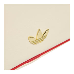 adidas originals elongated airliner Extended Airliner Bag Metal Badge Heart Logo Pendant Polyurethane Handbag Unisex Couple Style Off-white White