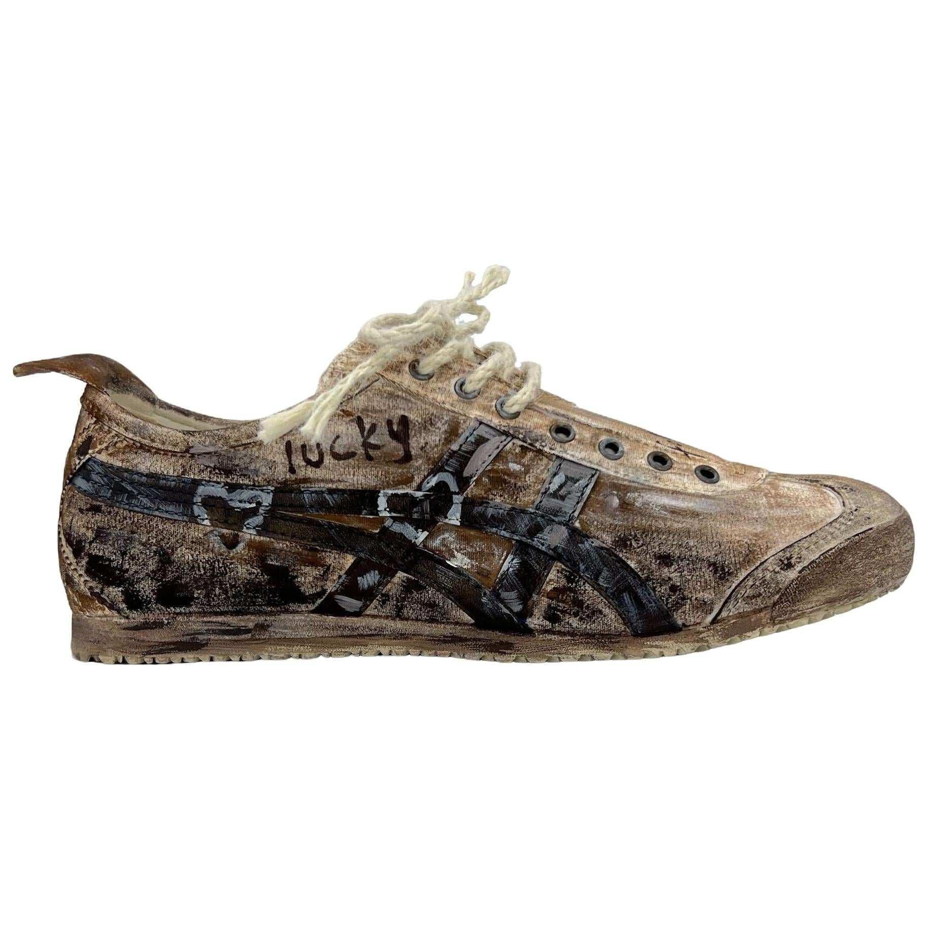 [Custom Sneakers] Onitsuka Tiger MEXICO 66 Hand-Painted Brown.