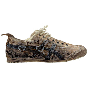 [Custom Sneakers] Onitsuka Tiger MEXICO 66 Hand-Painted Brown.