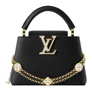 LOUIS VUITTON Capucines Gold Black.