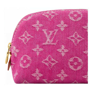 حقيبة مستحضرات تجميل لويس فيتون - إصدار محدود Monogram Denim Pink.