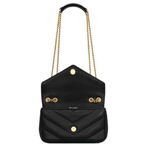 SAINT LAURENT LOULOU V-Quilted  Black.