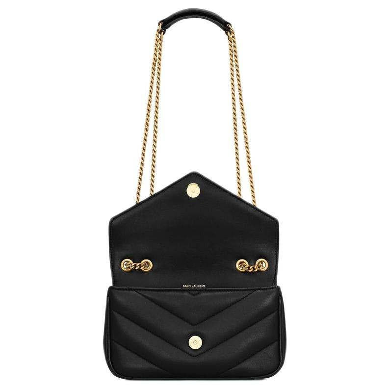 SAINT LAURENT LOULOU V-Quilted  Black.