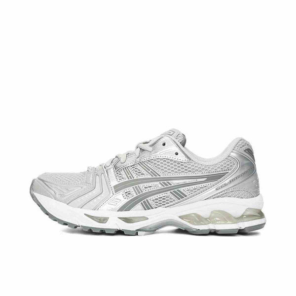 ASICS | GEL-KAYANO 14، أسكس، رمادي فاتح، فضي هادئ، حذاء رياضي، كاجوال، نسائي/رجالي - رفعة