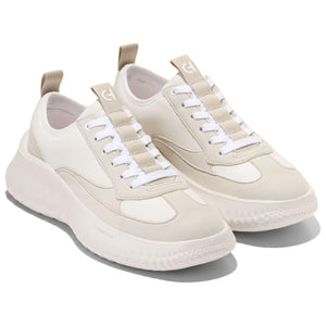 COLE HAAN ZEROGRAND Series Round Toe Versatile Thick Sole Low-Top Casual Shoes for Women, White