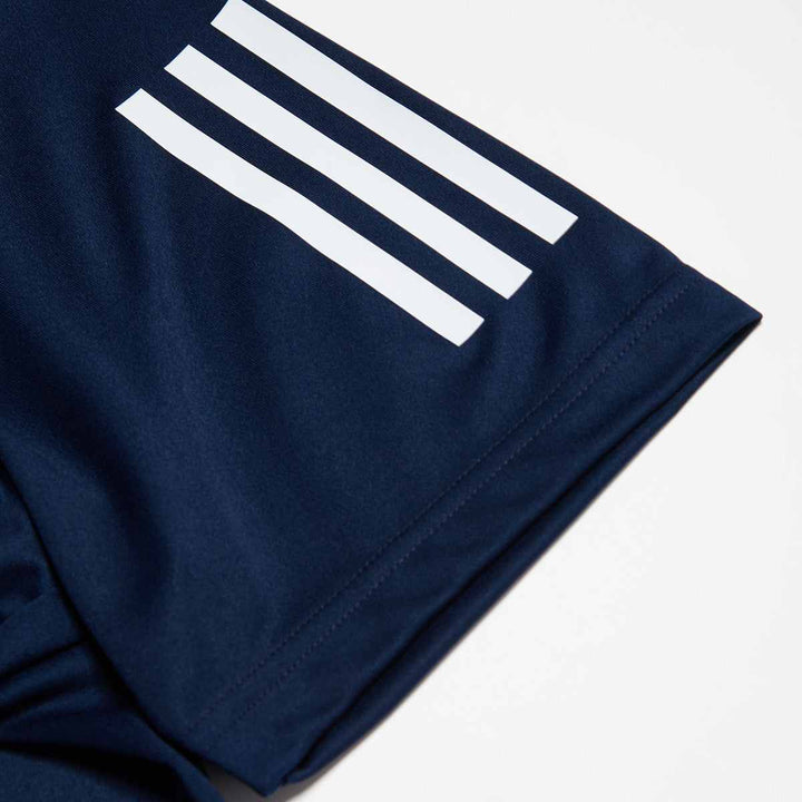 adidas men's striped crew neck t-shirt with versatile design
