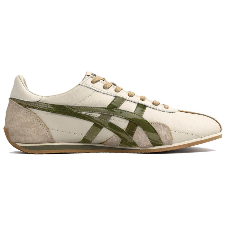 حذاء أونيتسوكا تايغر أونيزوكا لين كريمي بخطوط زيتونية تصميم خاص فاخر ومريح