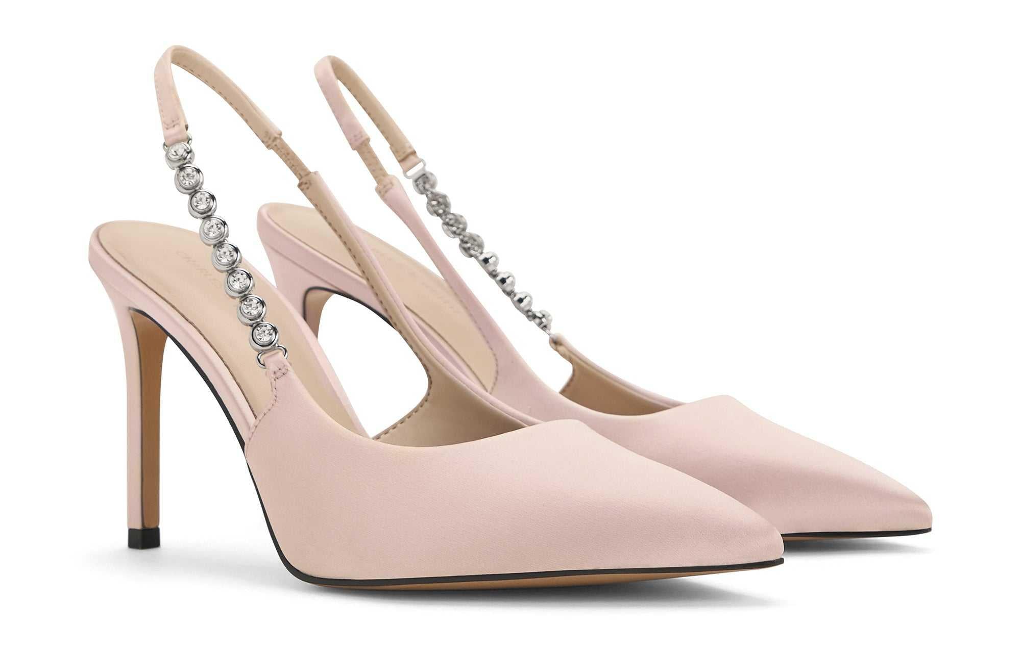 Charles & Keith Heels 9.1 cm |كعب من شارليز آند كيث مرصع بالكريستال ✨.
