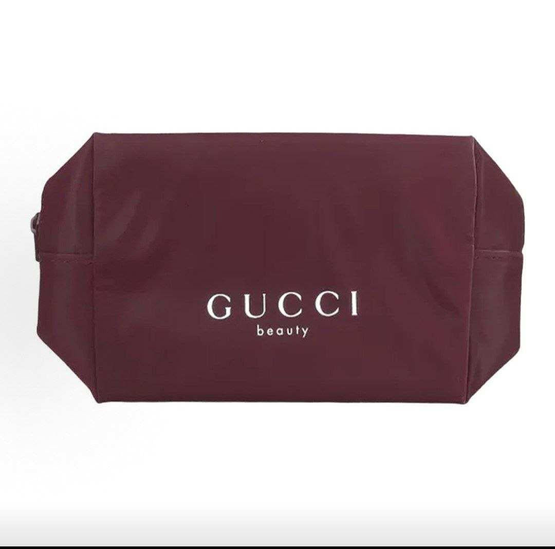 حقيبة كتف GUCCI beauty لون عنابي.
