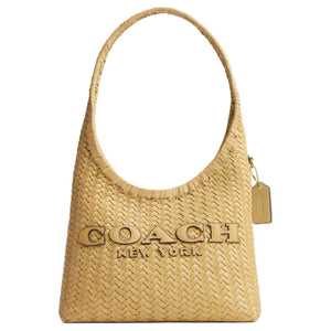 COACH Brooklyn 28 Letter Logo Magnetic Closure Cowhide Handbag Small Women's Vanilla White
