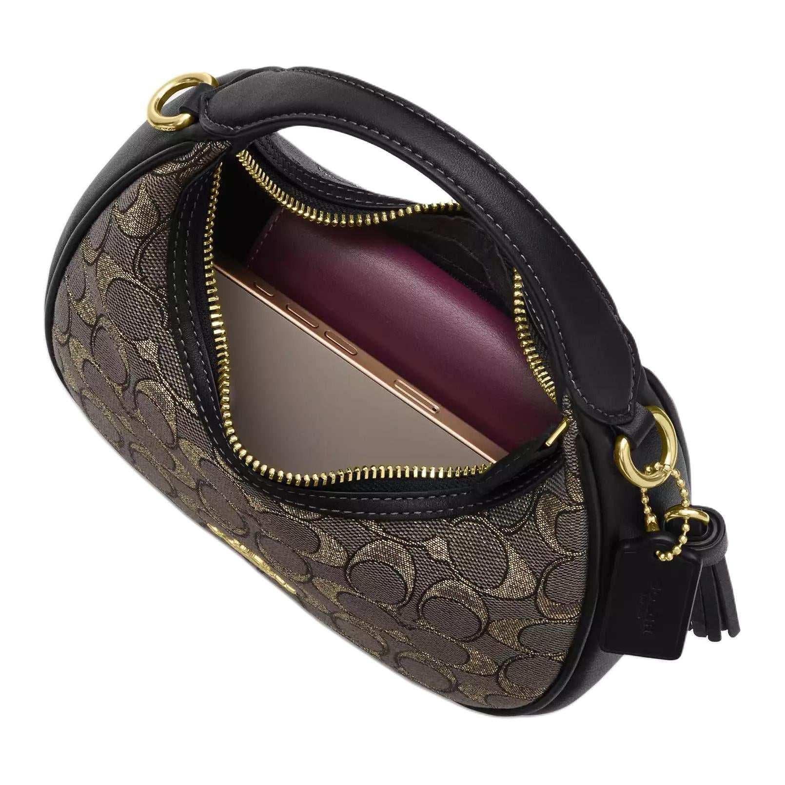 COACH CARMEN 20  Charcoal Black.