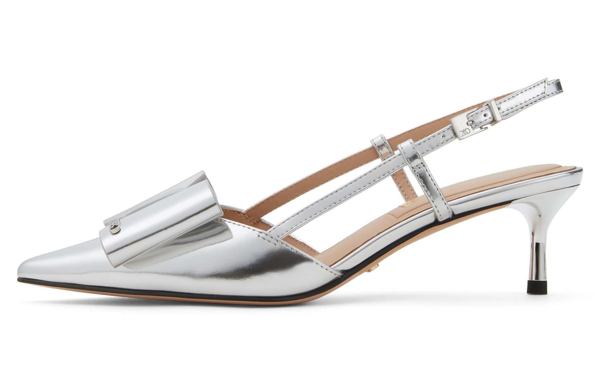 Charles & Keith High Heel | 🎀 حذاء الفيونكة الأنيق بكعب مريح (5.2 سم) ✨.