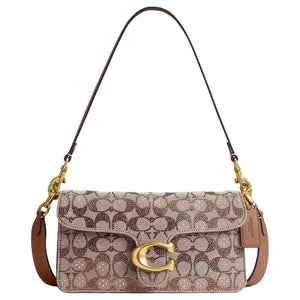 Coach Tabby 26 |👜✨ حقيبة كاجوال فاخرة مع تفاصيل الكريستال والنابا.