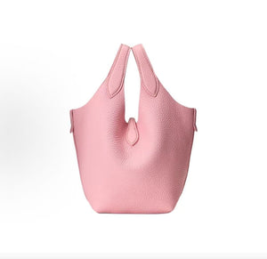 Ralph Lauren Polo Play Signature Pony Embossed Hardware Hobo Bag, Leather Shoulder/Handbag, Small Size, Women's, Marshmallow Pink