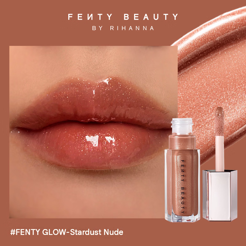 FENTY BEAUTY Stardust Radiance Lip Gloss Lip Gloss Mirror Finish Natural Long-lasting Pollute Lip 9ml