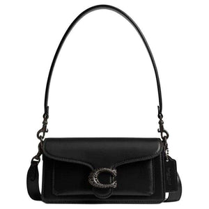 COACH Tabby 26 Shoulder bag  Black |👜 حقيبة كوتش تابي26 الجلدية السوداء.