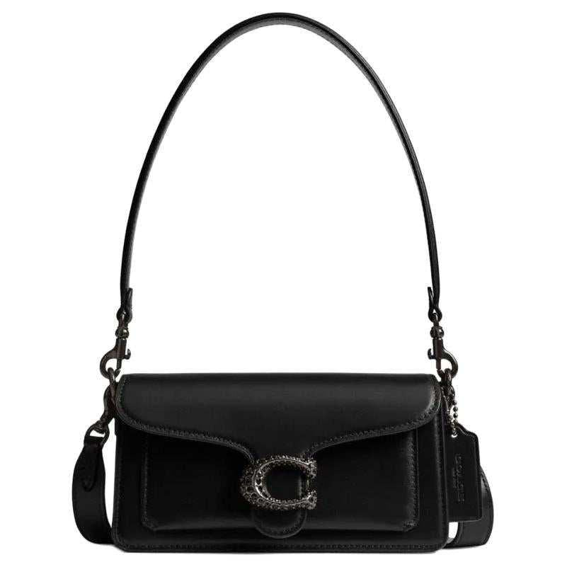 COACH Tabby 26 Shoulder bag  Black |👜 حقيبة كوتش تابي26 الجلدية السوداء.