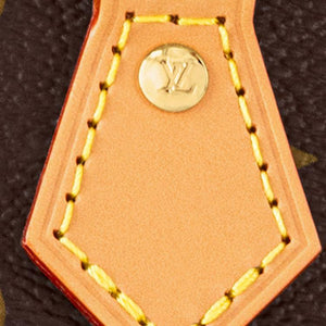 حقيبة Louis Vuitton Alma Nano بنقشة Monogram الأيقونية.