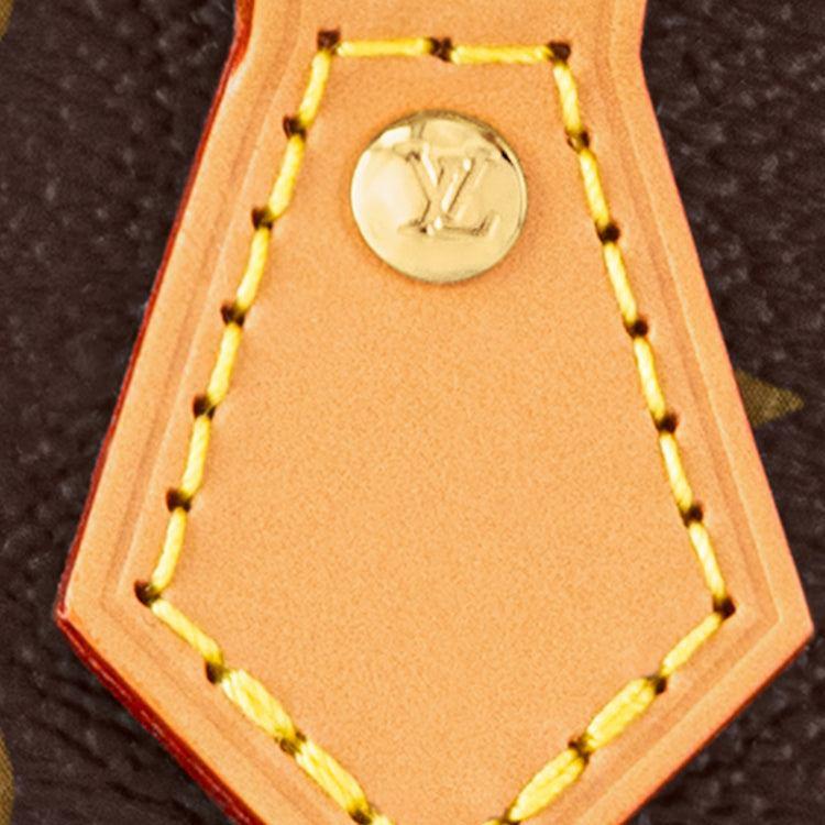 حقيبة Louis Vuitton Alma Nano بنقشة Monogram الأيقونية.