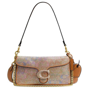 حقيبة Coach Shoulder Bag مرصعة بالكريستال اللامع.