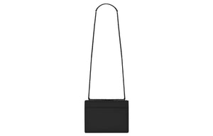 SAINT LAURENT YSL SUNSET Black Label Logo Chain Cowhide Sunset Bag Crossbody Single Shoulder Bag Women's Black