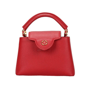 حقيبة Louis Vuitton Capucines جلد أحمر فاخرة.