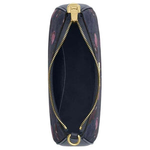 Coach Teri Shoulder Bag with Cherry Print (Blue) - حقيبة كوتش تيري كحلي بنقشة الكرز.