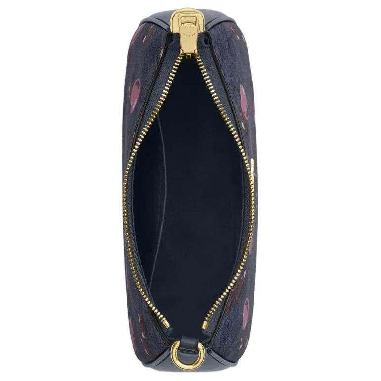 Coach Teri Shoulder Bag with Cherry Print (Blue) - حقيبة كوتش تيري كحلي بنقشة الكرز.