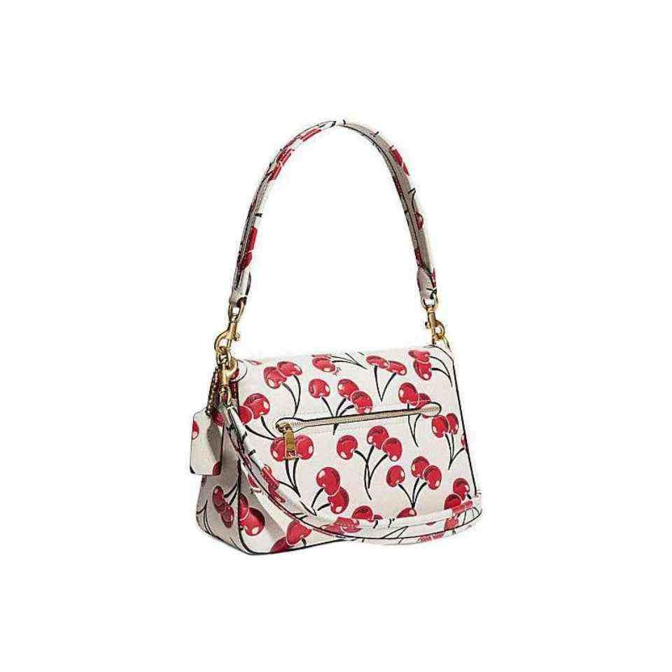 حقيبة كتف تابي بطبعة الكرز Soft Tabby 26 Shoulder Bag With Cherry Print.