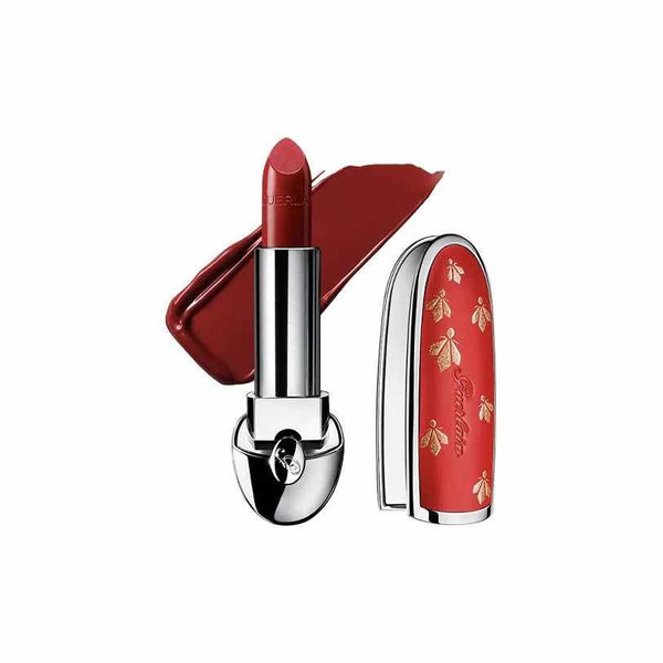 Guerlain Lipstick2025 New Year limited edition red gem lipstick with gold bee design and rich velvety texture