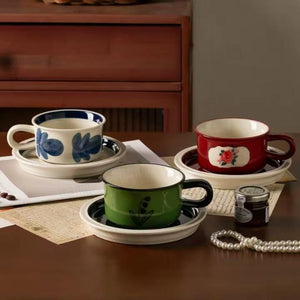 Deardali Porcelain Coffee Cup & Saucer Set – Luxury Gift for Couples & Girls
