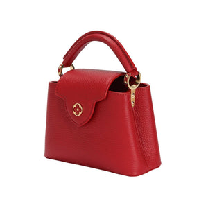 حقيبة Louis Vuitton Capucines جلد أحمر فاخرة.