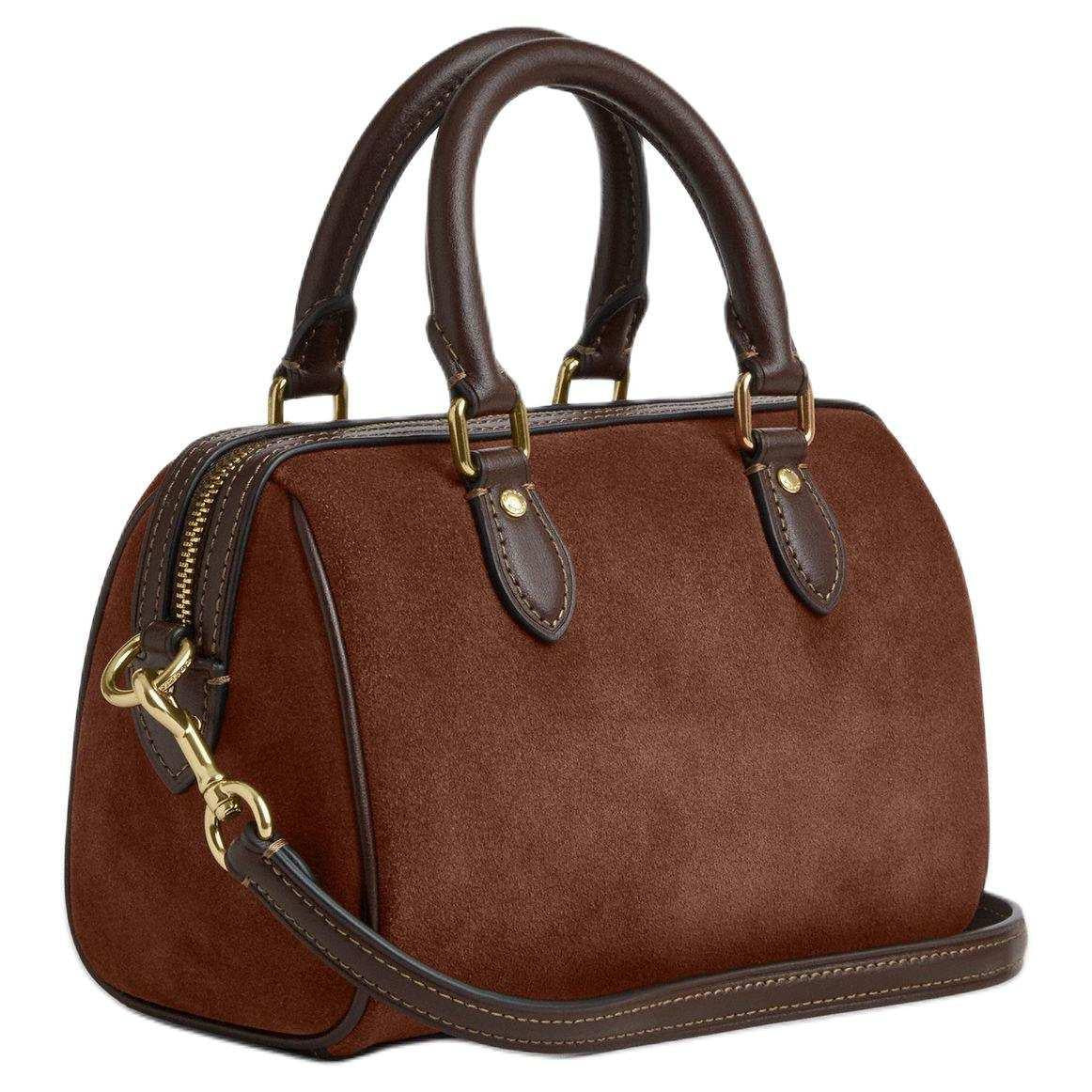 COACH Rowan 17  Boston  Tote Small Vintage Brown.
