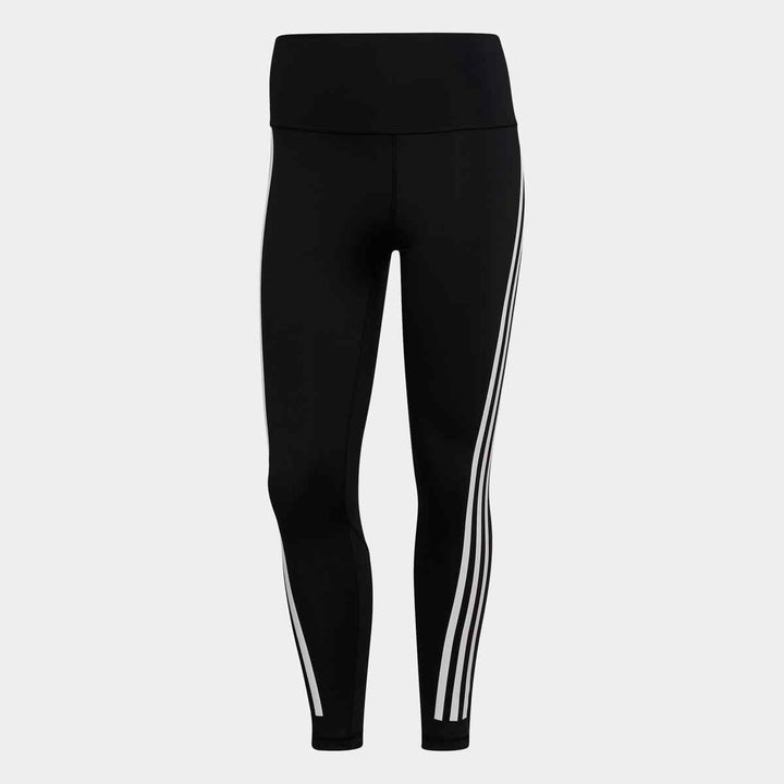 adidas women's classic striped sports leggings for spring and autumn.