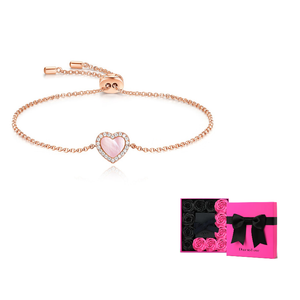 apm monaco valentine  love heart bracelet pink.