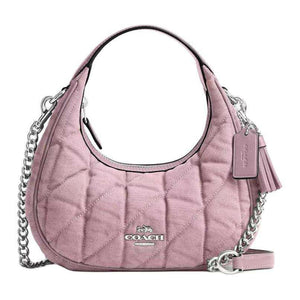 COACH CARMEN 20 Denim in leather Crossbody tote Mini Carnation.