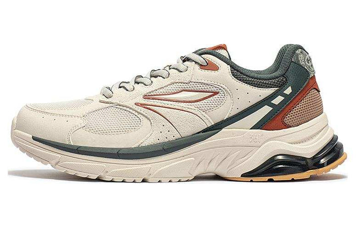 حذاء 361 مريح أنيق بلون بيج ورمادي وبني من سلسلة Life مع تهوية ودعم ممتاز للمشي اليومي