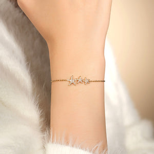 Energetic Summer apm monaco [Vacation Style] Beach Seaside Starfish Design Alloy Bracelet for Women in Gold
