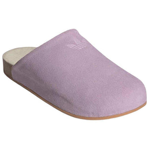 Adidas Originals Adimule Slides in a light purple.