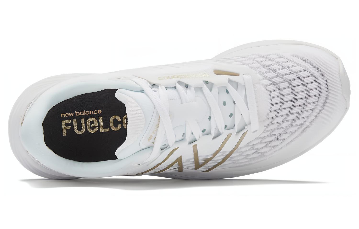 New Balance NB Vazee Prism Patchwork Letter Lace-Up Fabric Low-Top Long-Distance Running Shoes Women's White Casual