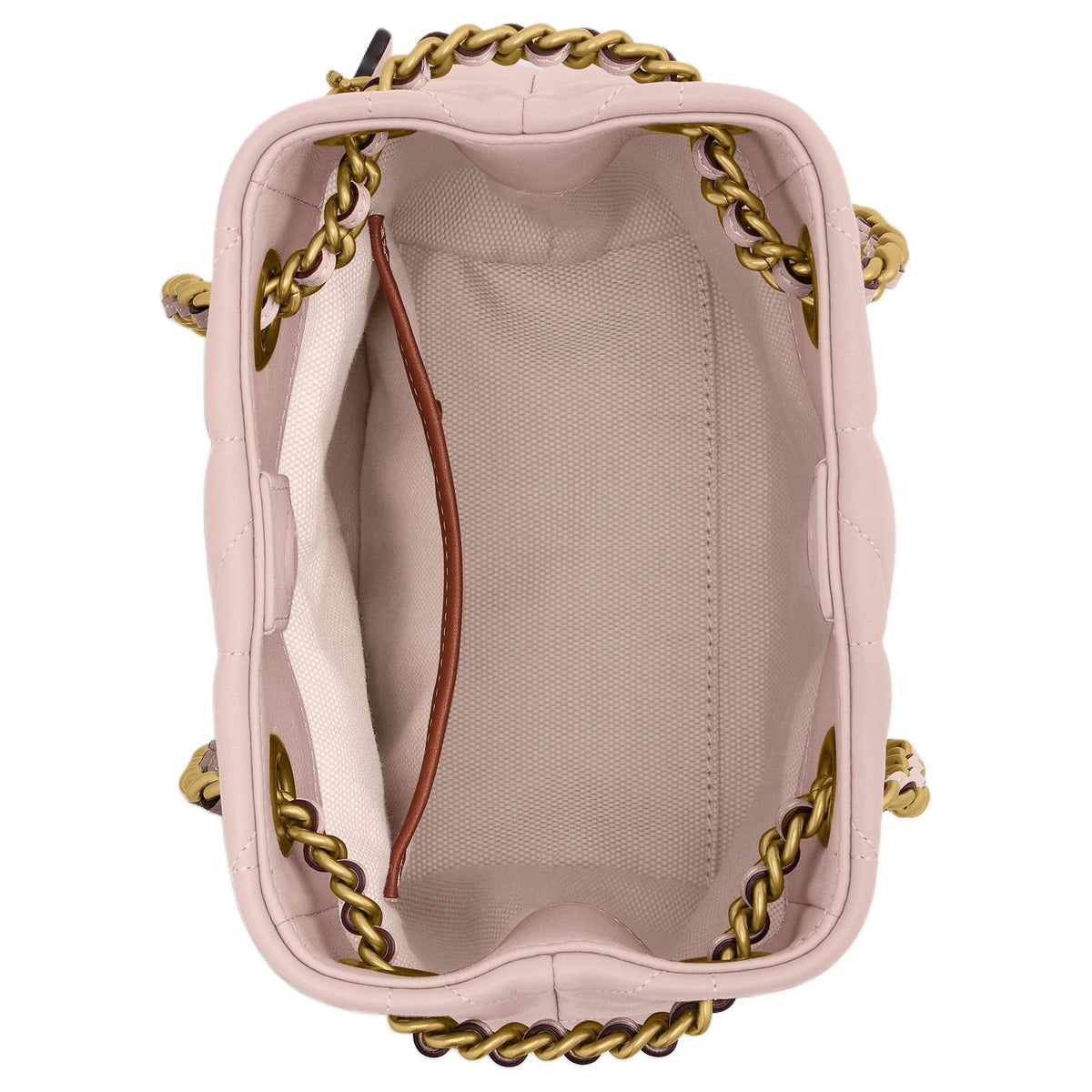 COACH Jade Qixi Festival Gift 15 Drawstring and Magnetic Closure Sheepskin Small Lucky Bag Crossbody Bag Mini Women's Pink