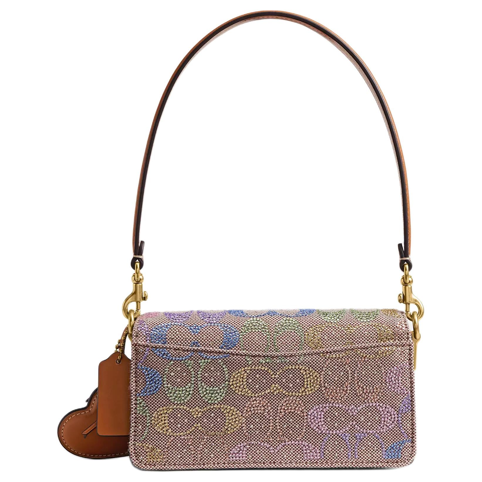 COACH Tabby 20 Gold Hardware Accessories Cowhide Single Shoulder Bag Small Women's Purple