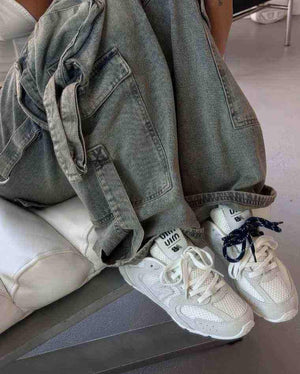 سنيكيرز New Balance من الشبك والجلد السويديNew Balance X Miu Miu.