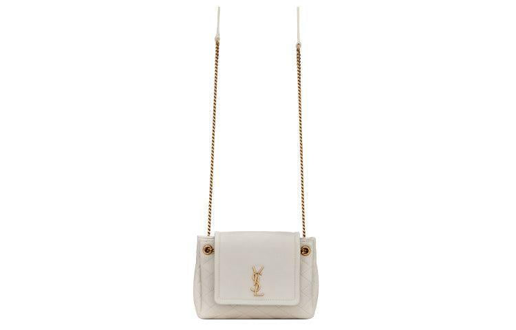 SAINT LAURENT YSL nolita Crossbody Shoulder Bag Mini White.