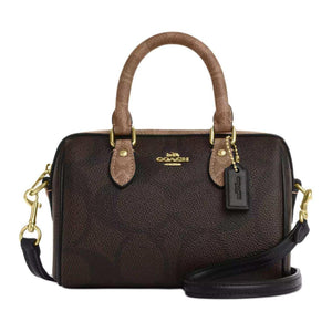 COACH Rowan 18  Crossbody Tote Mini Women's Tan.