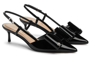 Charles & Keith High Heel | 🎀 حذاء الفيونكة الأنيق بكعب مريح (5.2 سم) ✨.