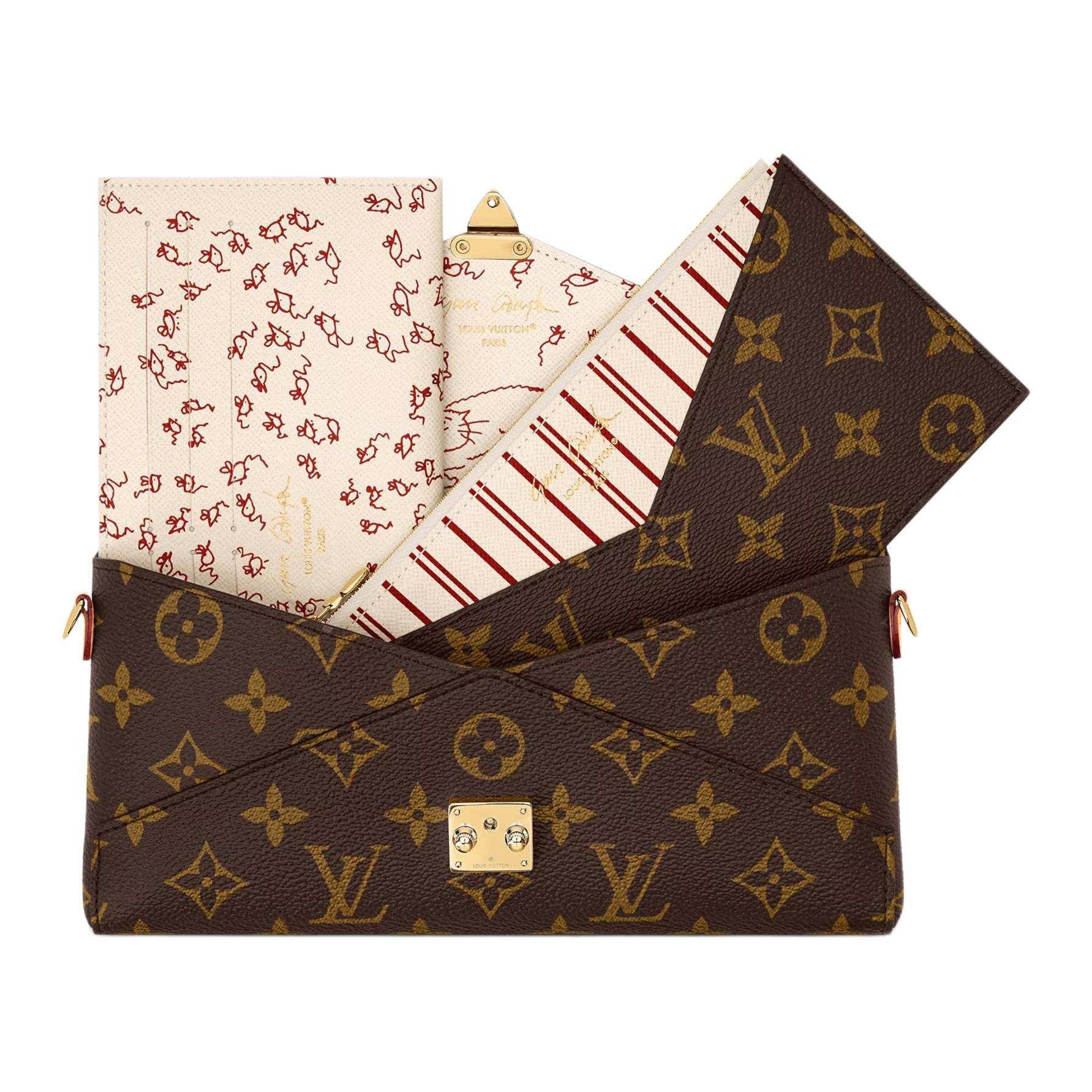 حقيبة Louis Vuitton Catogram Félicie الحصرية بـ 3 قطع ورسومات Catogram.
