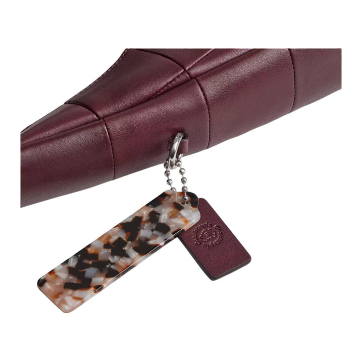 COACH Alter Ego 29 Crescent Bag Interior Snap Pocket Leather Shoulder Bag Tote Large Women's Merlot Burgundy