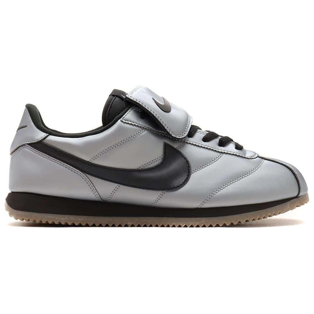 Nike Cortez LEATHER Grey Black Silver.